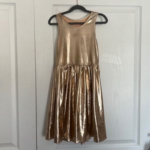 Super Cute Pink Chicken Kids Girls Rose Gold Dress